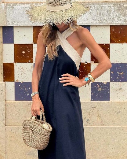 Maxi Dress | Spalline Incrociate | Elegante e Arioso