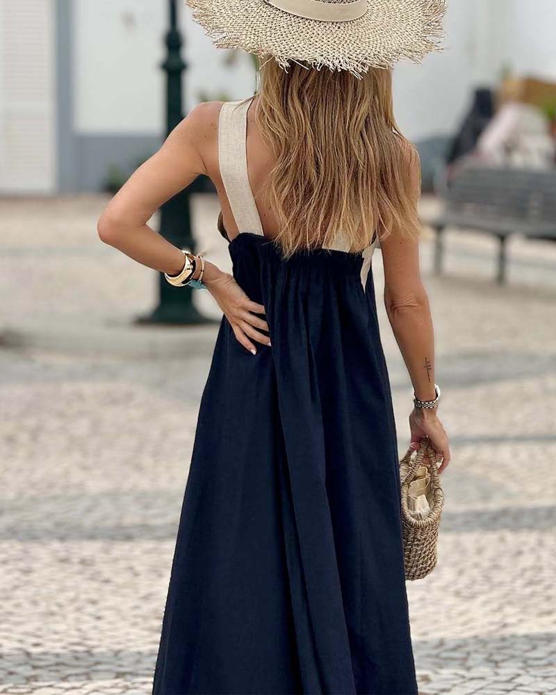 Maxi Dress | Spalline Incrociate | Elegante e Arioso