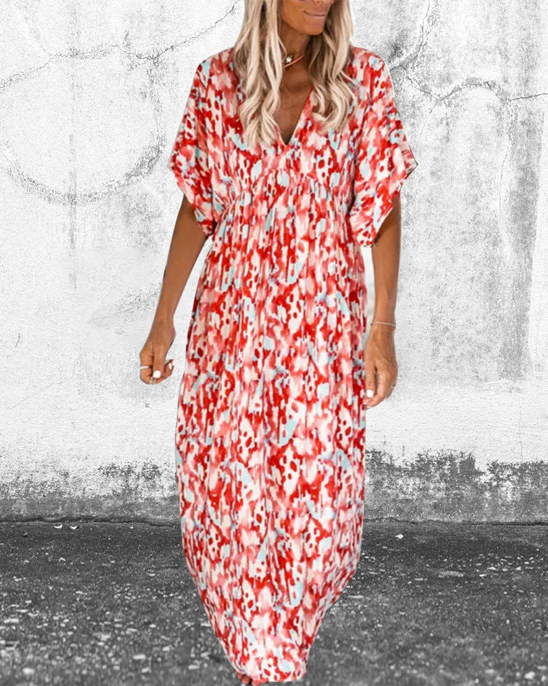 Abito Maxi Boho | Stampa Elegante | Leggero & Comodo