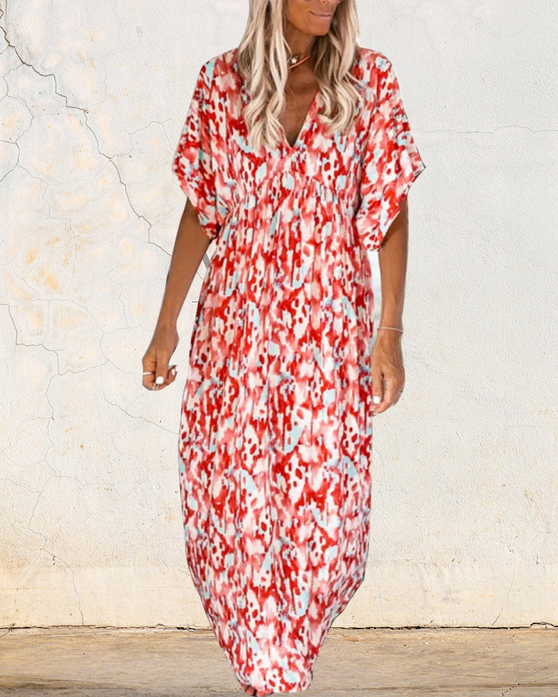 Abito Maxi Boho | Stampa Elegante | Leggero & Comodo