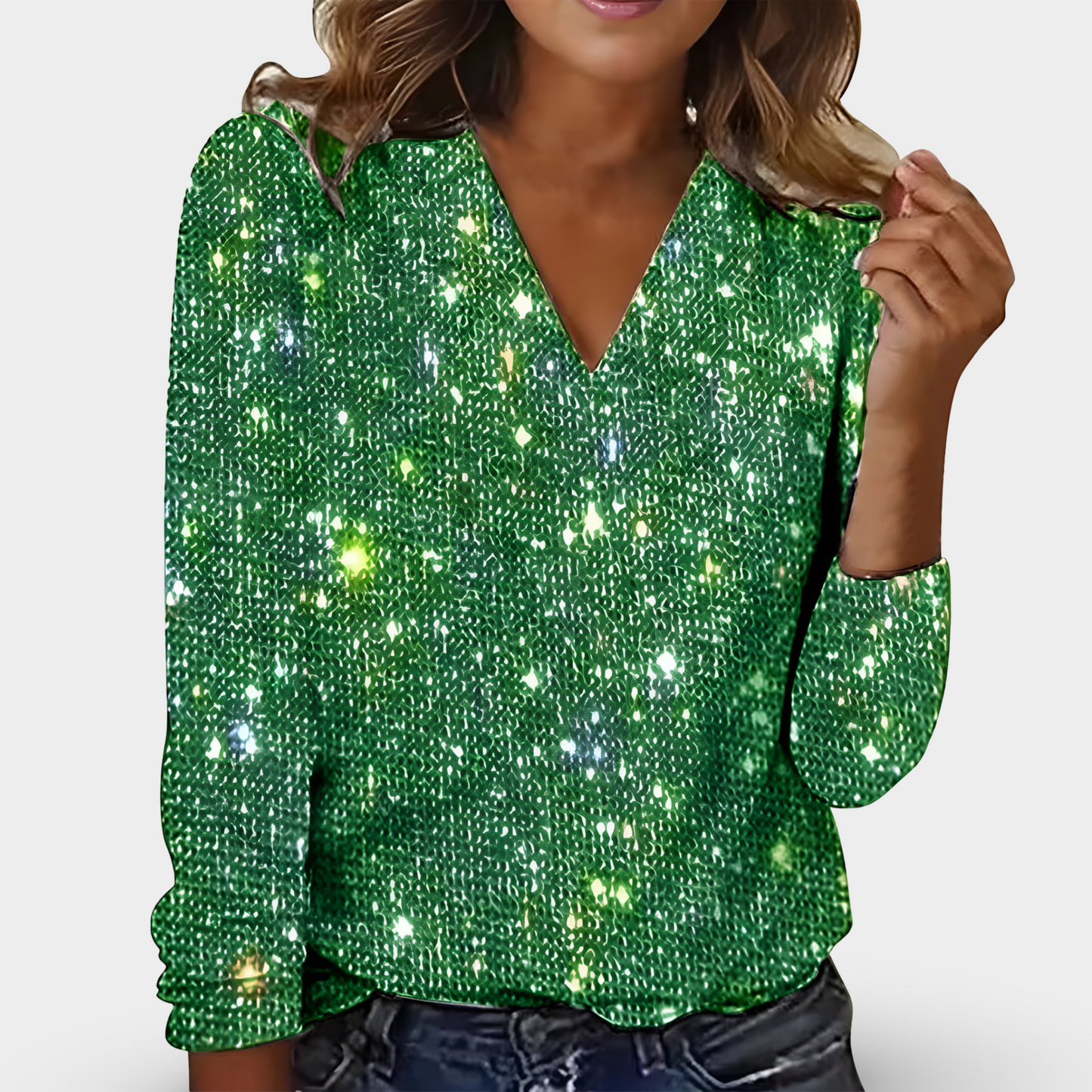 Blusa Scintillante | Glamour | Effetto Glitter