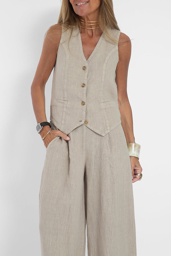 Set Gilet & Pantaloni | Stile Minimal | Fresco & Chic