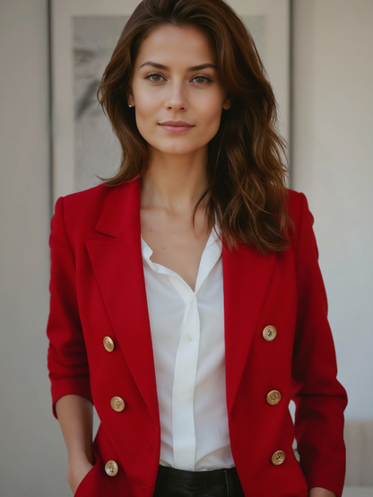 Blazer Doppiopetto Donna | Elegante & Sofisticato | Bottoni Dorati