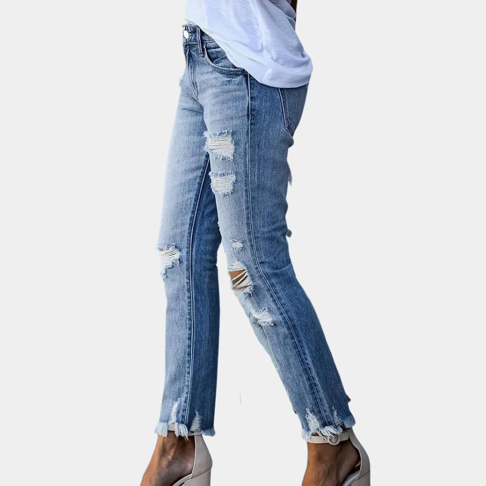 Jeans Strappati | Vita Media | Stile Casual e Trendy