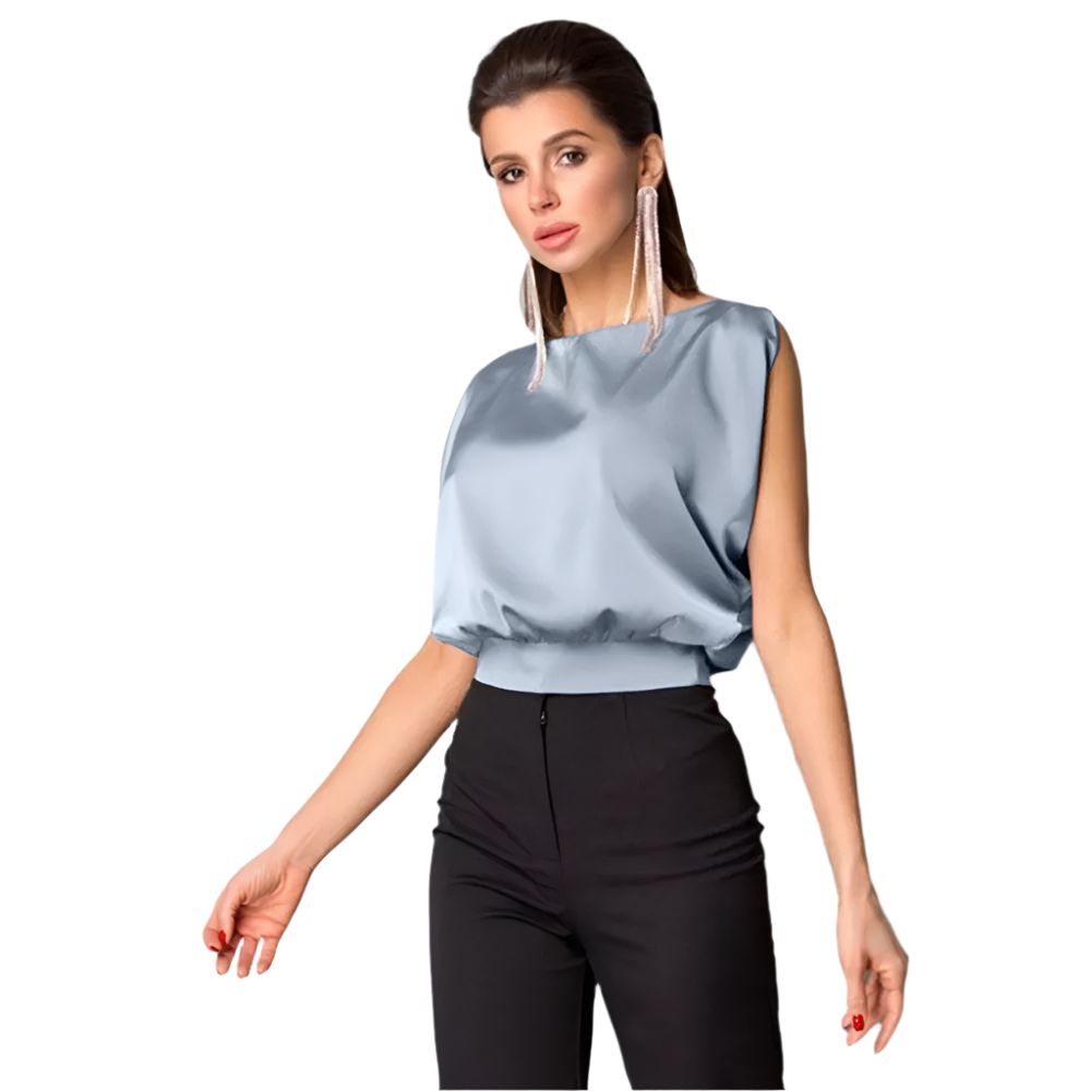 Blusa Satinata Senza Maniche | Raffinata & Versatile