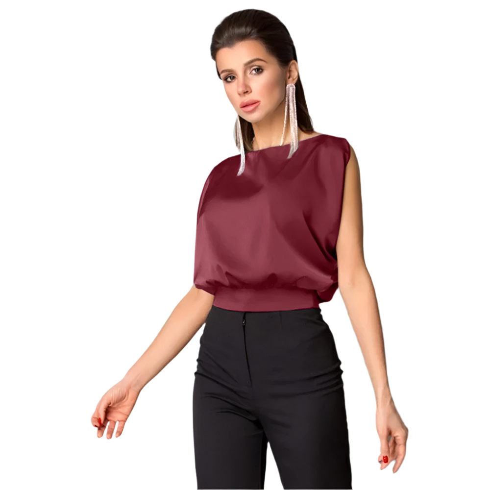 Blusa Satinata Senza Maniche | Raffinata & Versatile