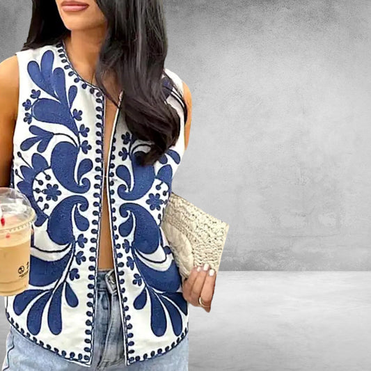 Gilet Ricamato Boho | Leggero | Elegante e Casual