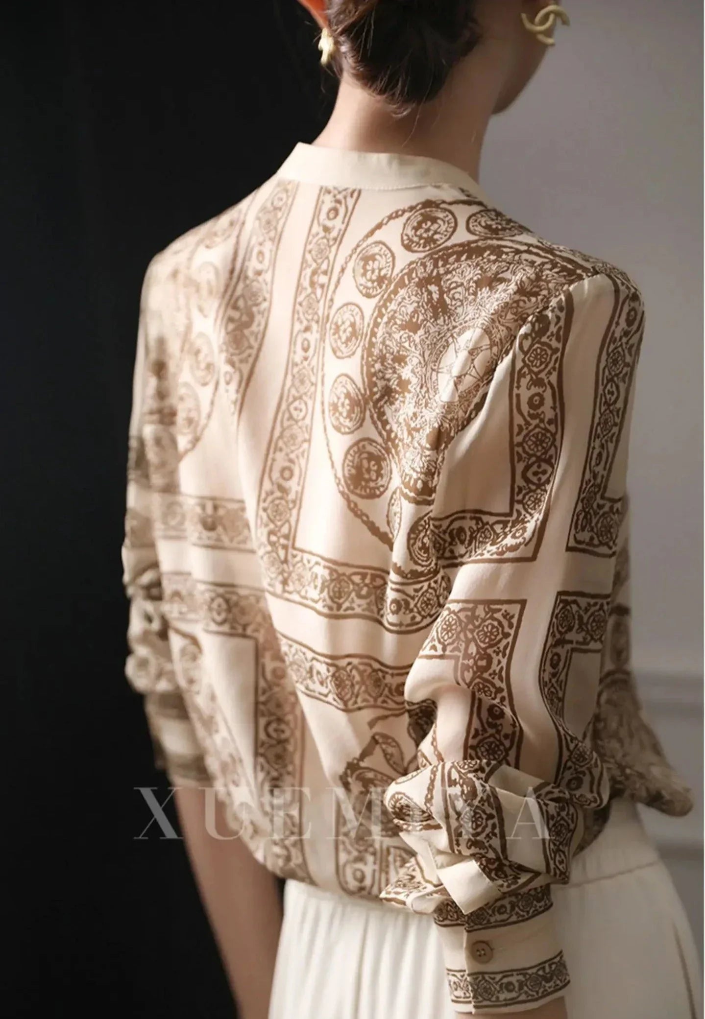 Camicia in Seta con Stampa Paisley | Elegante & Sofisticata