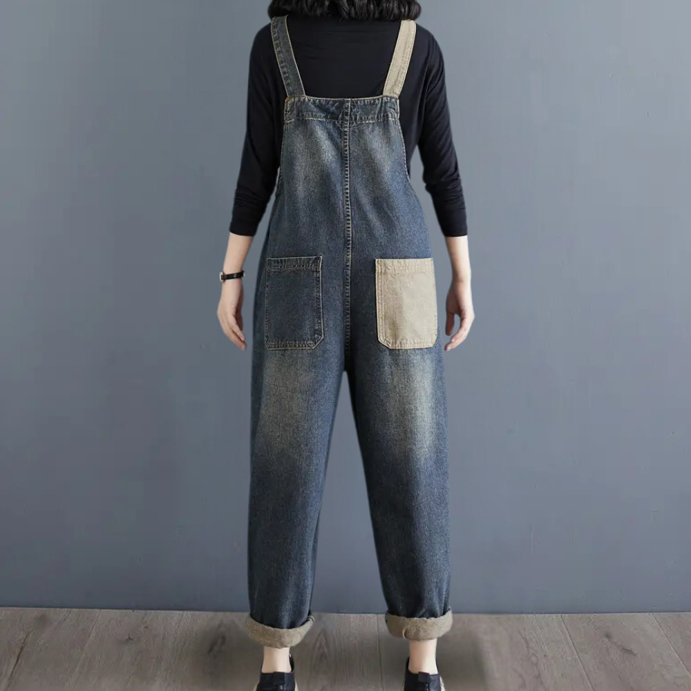 Salopette in Denim | Oversize e Comoda | Stile Vintage