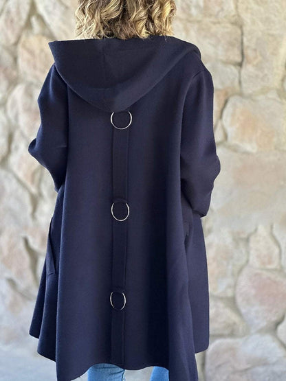 Cappotto Lungo con Cappuccio | Elegante | Caldo e Confortevole