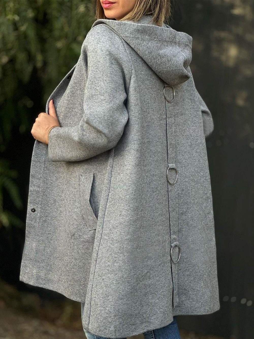 Cappotto Lungo con Cappuccio | Elegante | Caldo e Confortevole