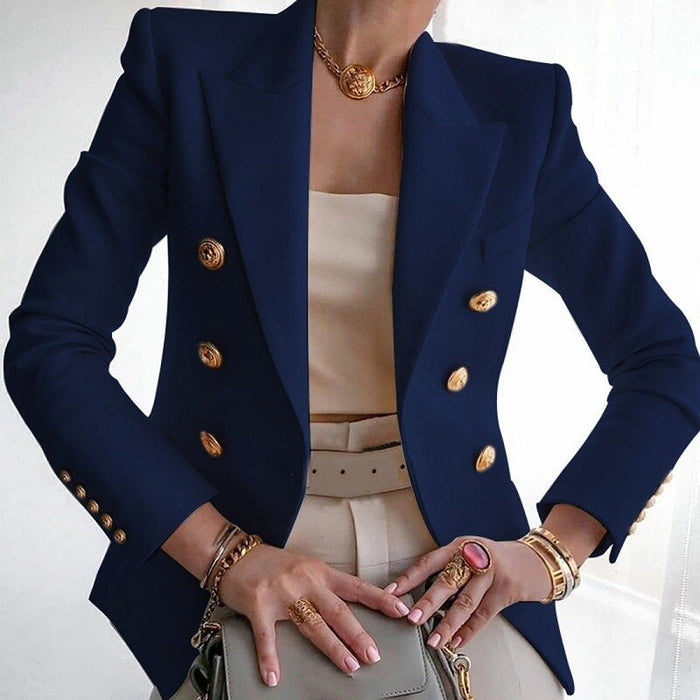 Blazer Doppiopetto Donna | Elegante & Sofisticato | Bottoni Dorati